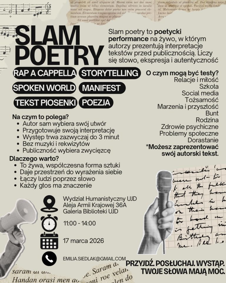 Plakat Slam Poetry