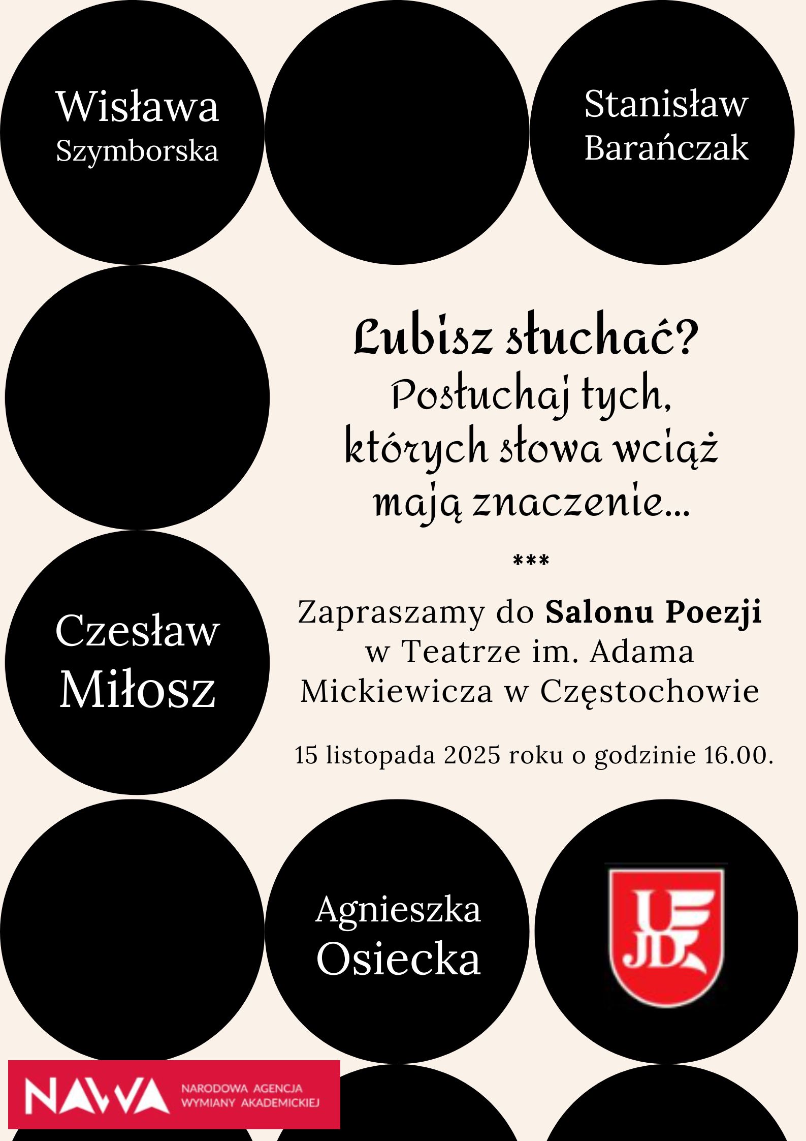 Plakat z zaproszeniem